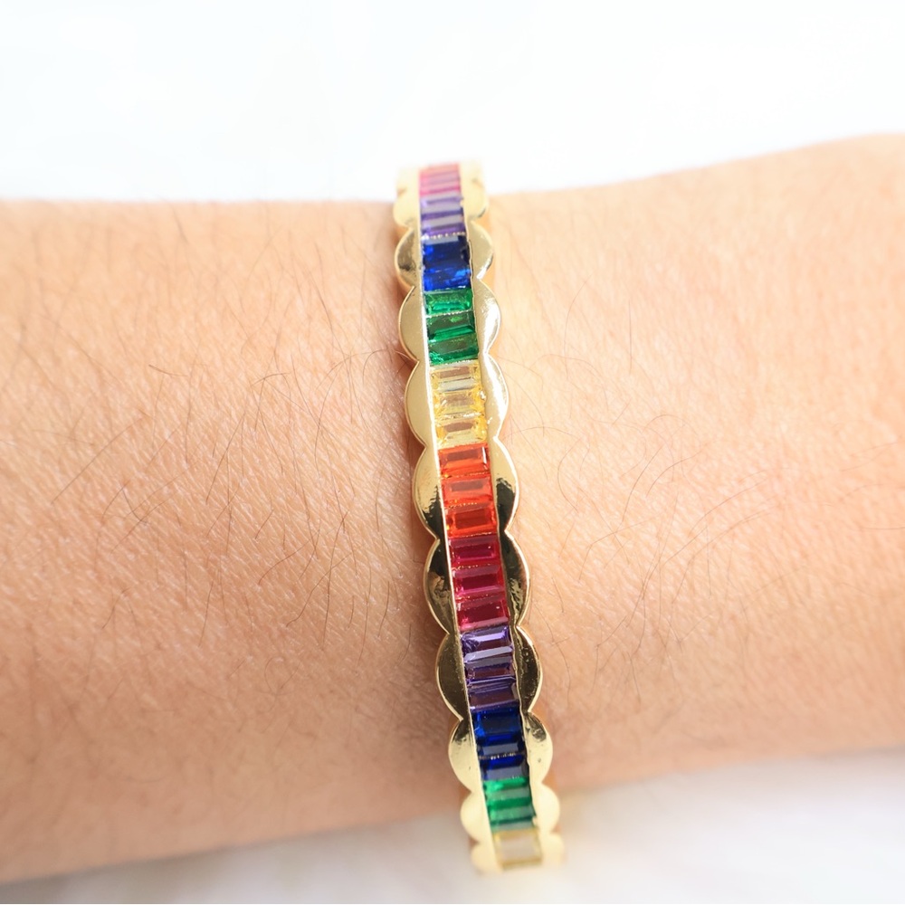 Stainless steel Rainbow Bracelet
